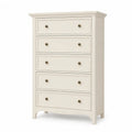 Cajonera de Madera con 5 Cajones Blancos