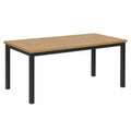 Mesa de comedor de madera y metal 180x90x75 cm