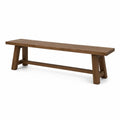 Banco de madera de roble marrón 180 cm
